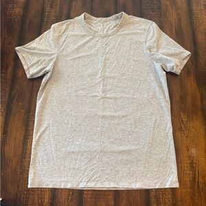 lululemon Light Heather Gray Short Sleeve Crew